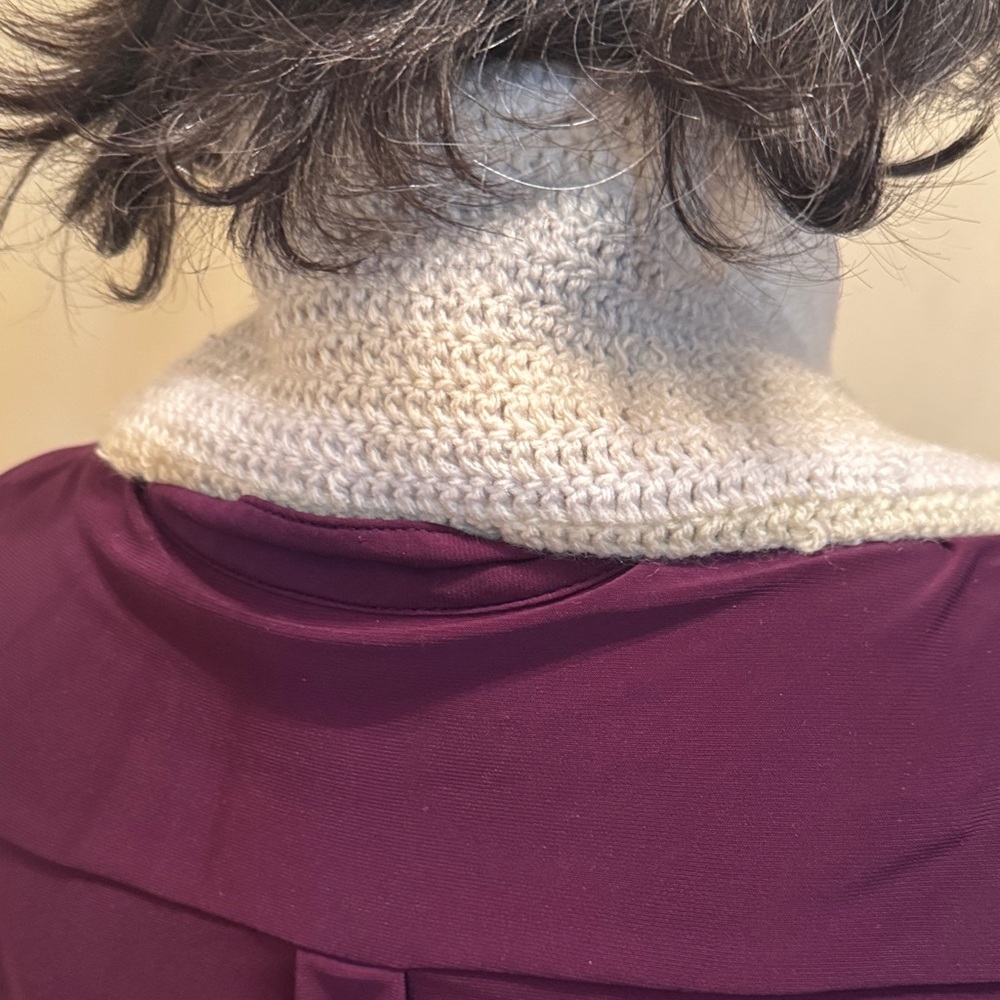 Cream Knit Infinity Scarf - Picture 2 of 5